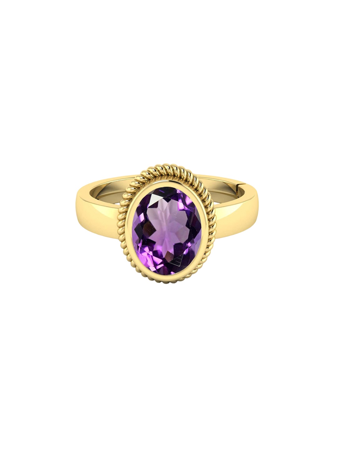 

LMDPRAJAPATIS Unisex Embellished Ring, Yellow