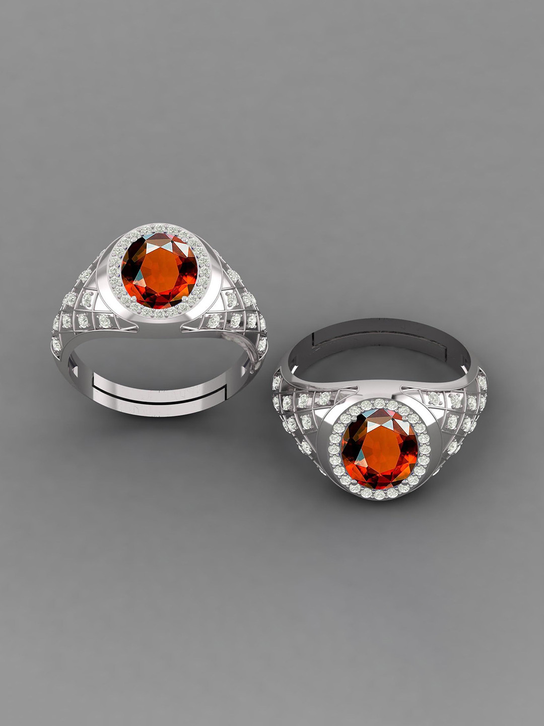 

LMDPRAJAPATIS Unisex Embellished Ring, Gold