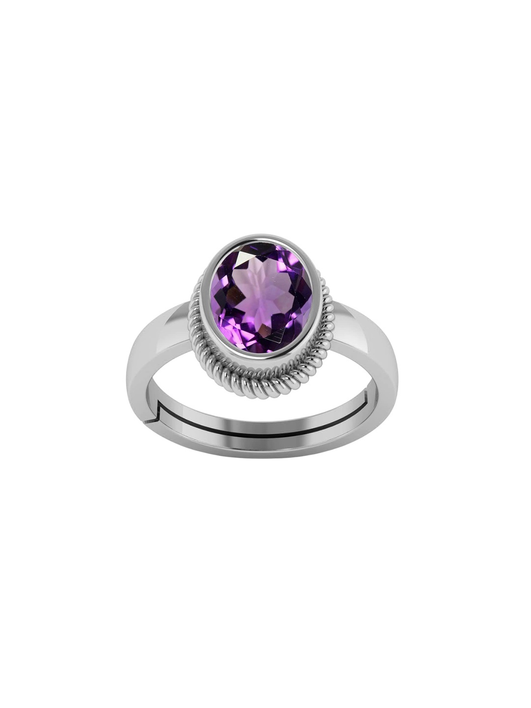 

LMDPRAJAPATIS Unisex Embellished Ring, Purple