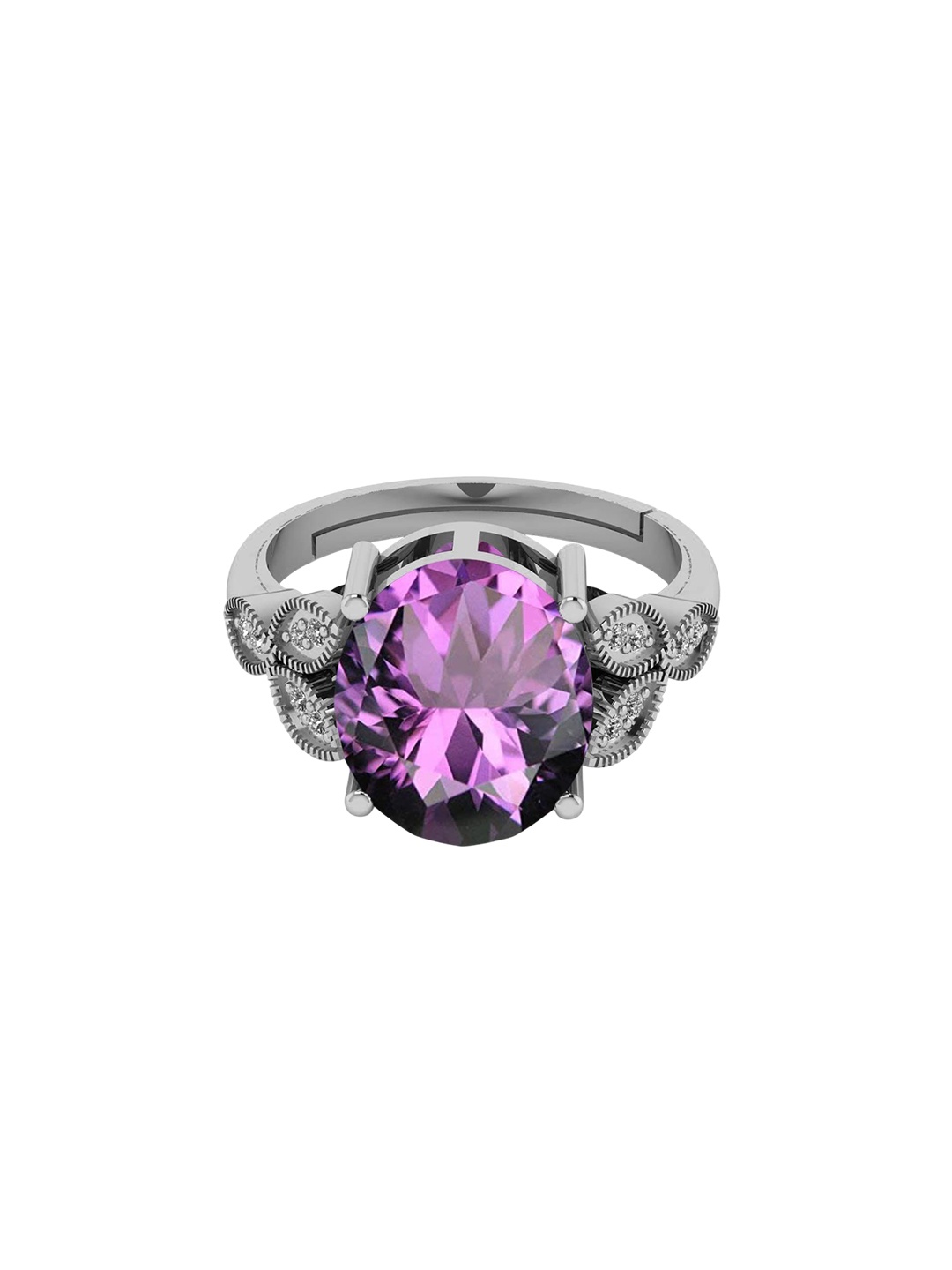 

LMDPRAJAPATIS Unisex Embellished Ring, Purple