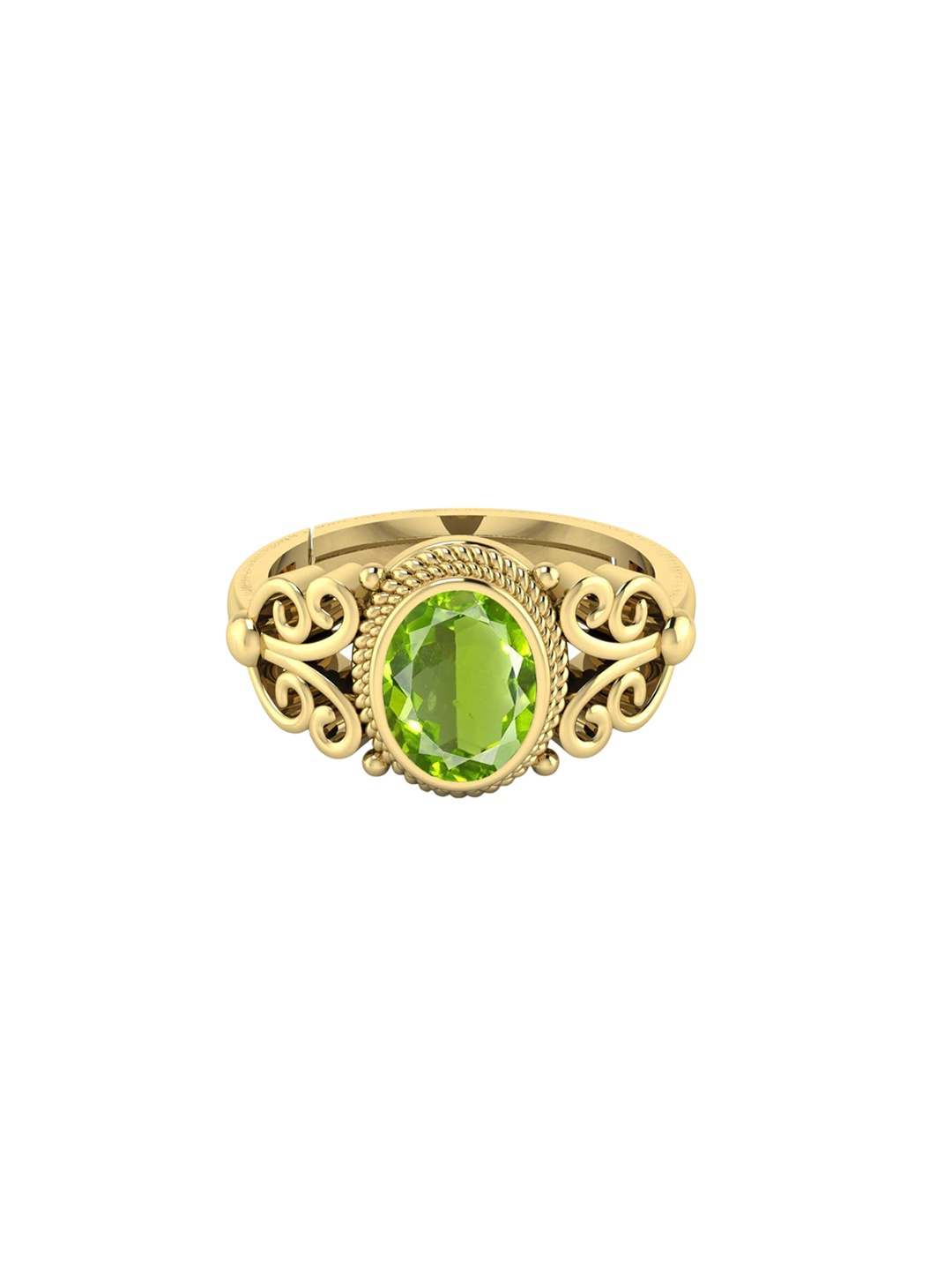 

LMDPRAJAPATIS Unisex Embellished Ring, Gold