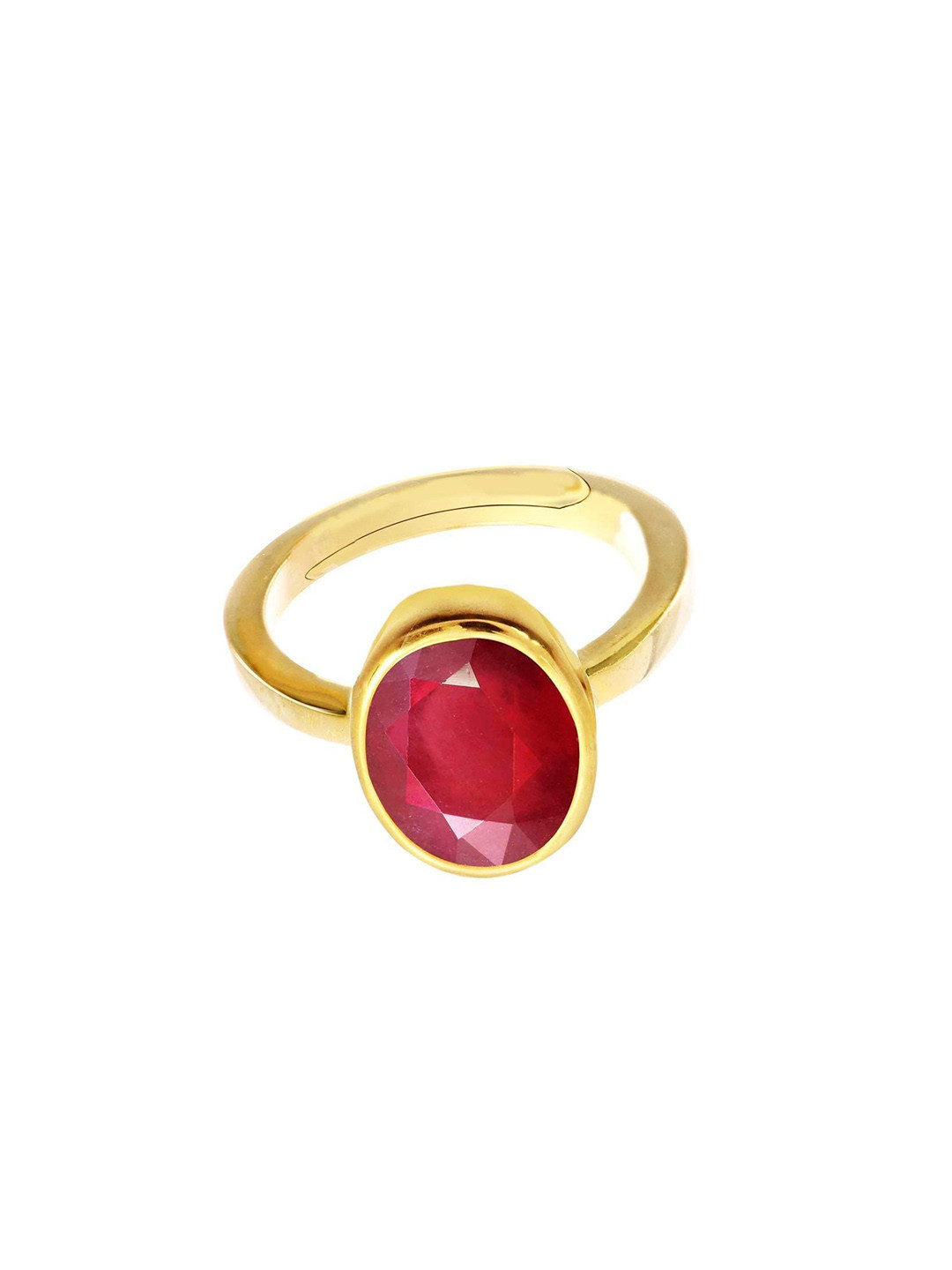 

LMDPRAJAPATIS Unisex Embellished Ring, Red