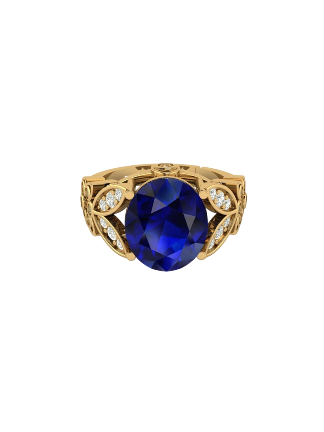 

LMDPRAJAPATIS Unisex Embellished Ring, Gold