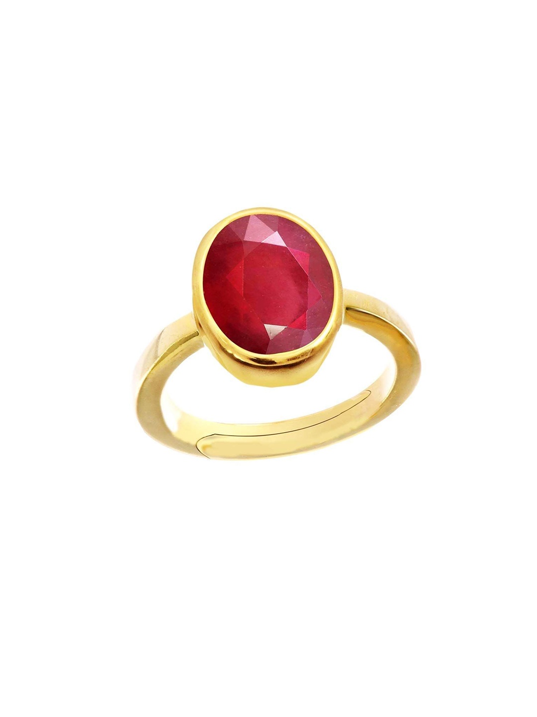 

LMDPRAJAPATIS Unisex Embellished Ring, Red