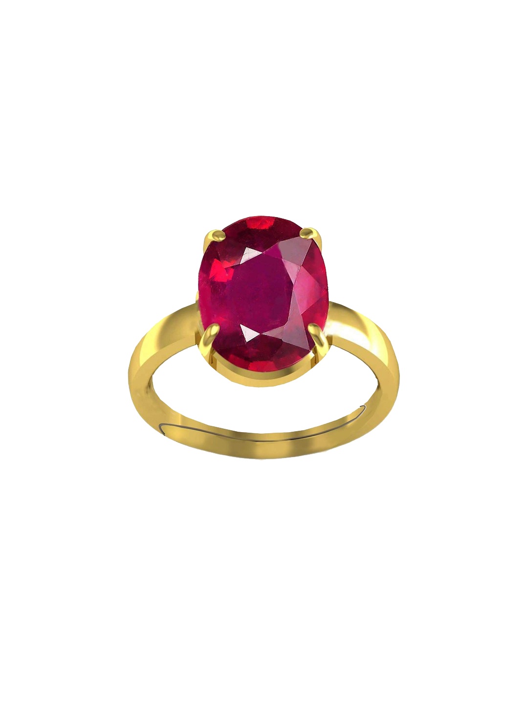 

LMDPRAJAPATIS Unisex Embellished Ring, Red