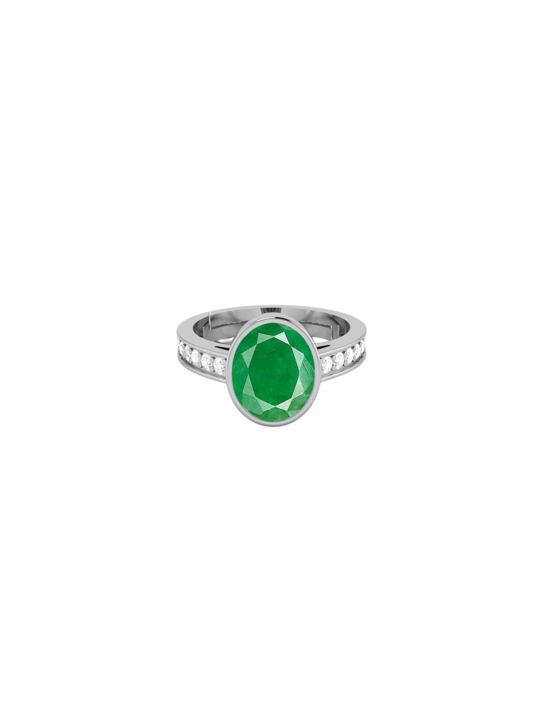 

LMDPRAJAPATIS Unisex Embellished Ring, Green