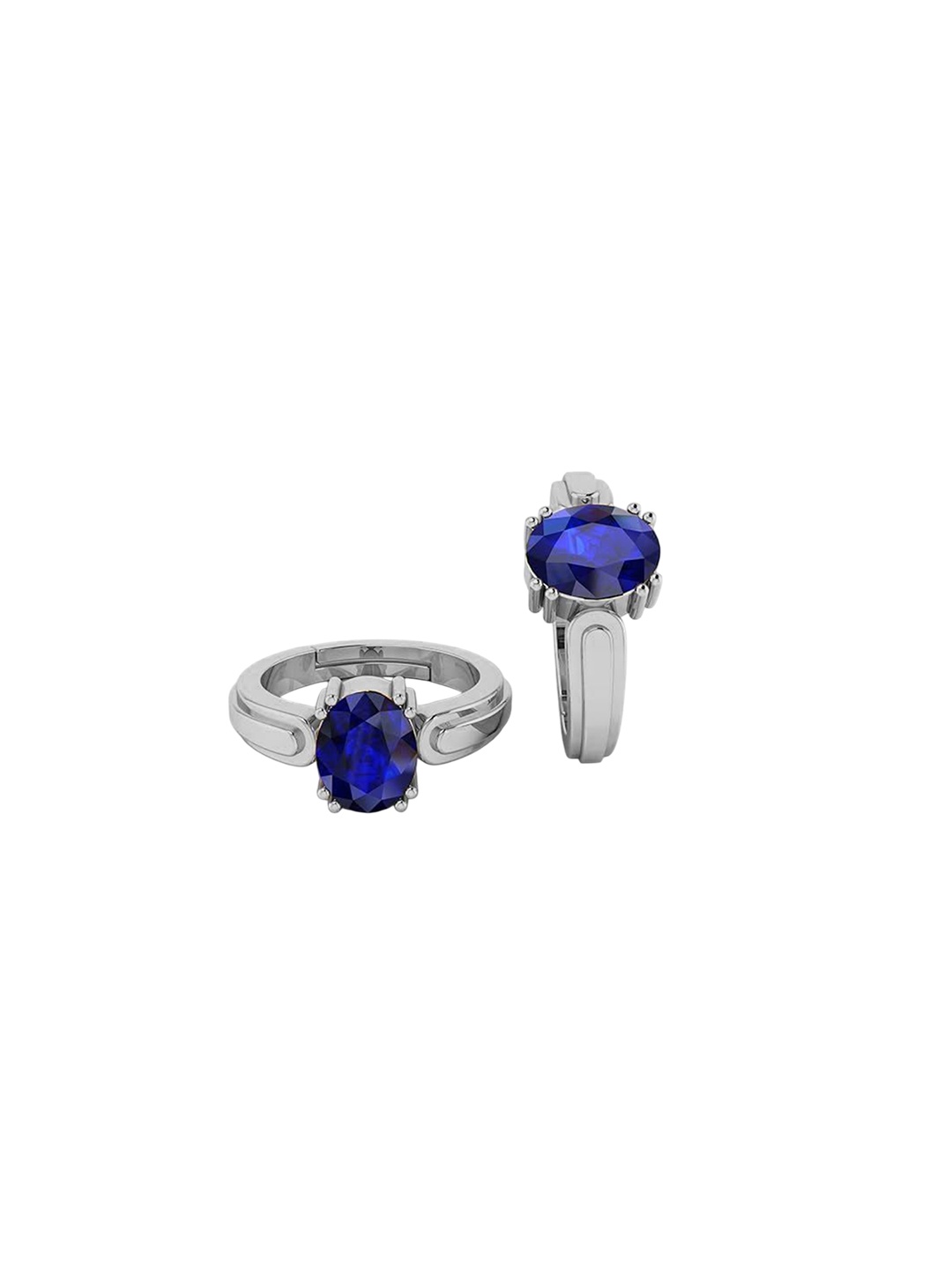 

LMDPRAJAPATIS Unisex Embellished Ring, Blue