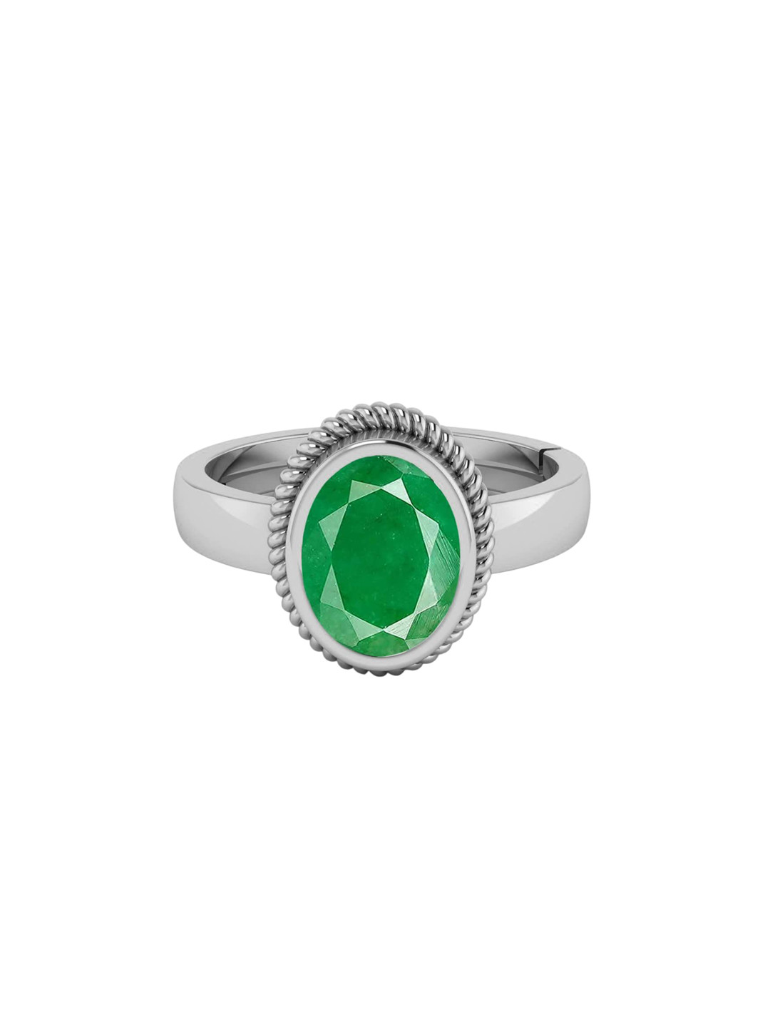 

LMDPRAJAPATIS Unisex Embellished Ring, Green