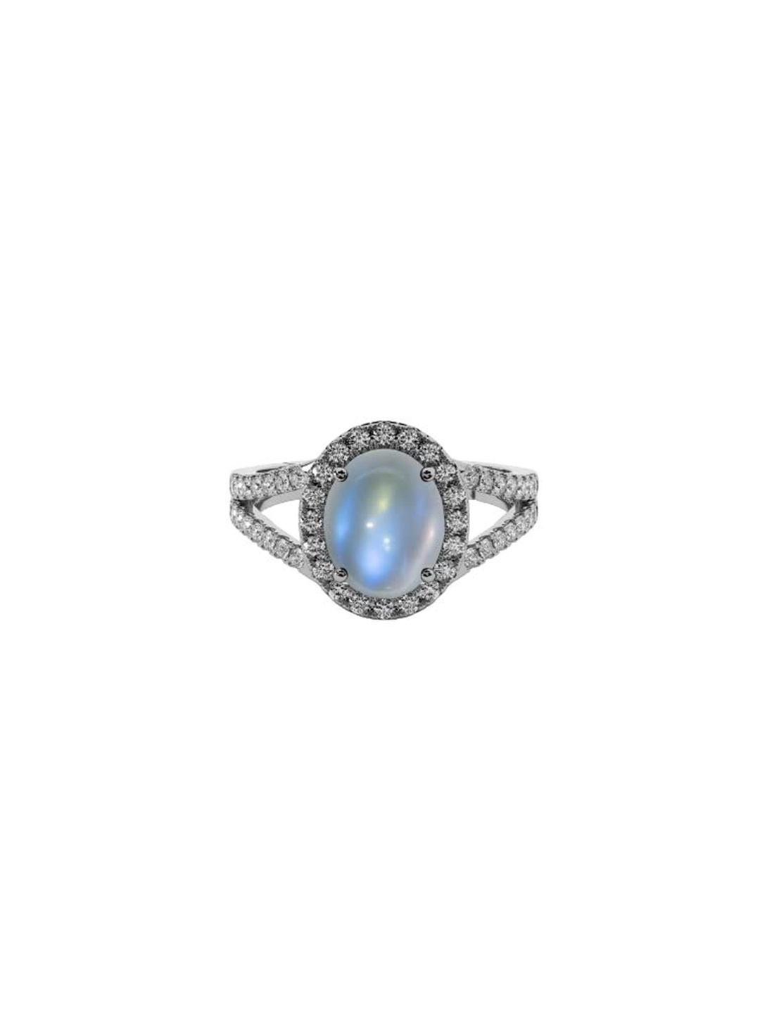 

LMDPRAJAPATIS Unisex Embellished Ring, White