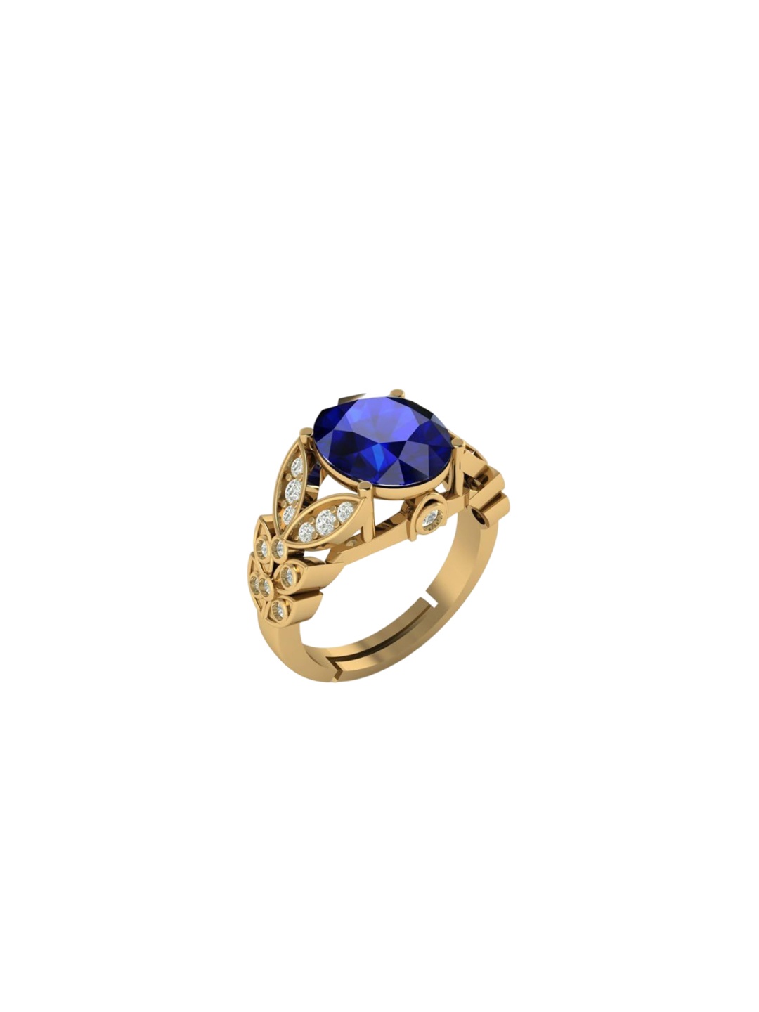

LMDPRAJAPATIS Unisex Embellished Ring, Gold