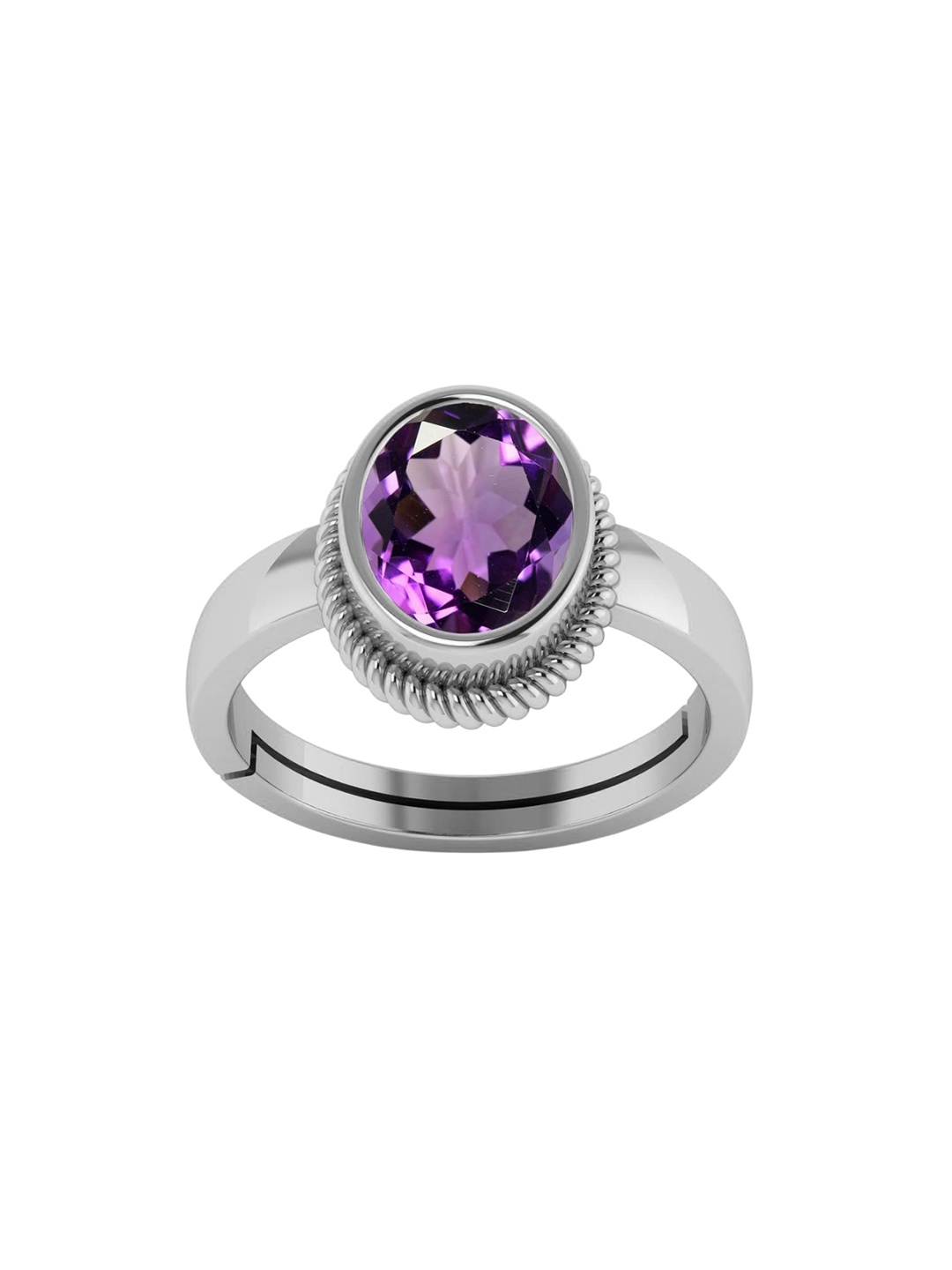 

LMDPRAJAPATIS Unisex Embellished Ring, Purple