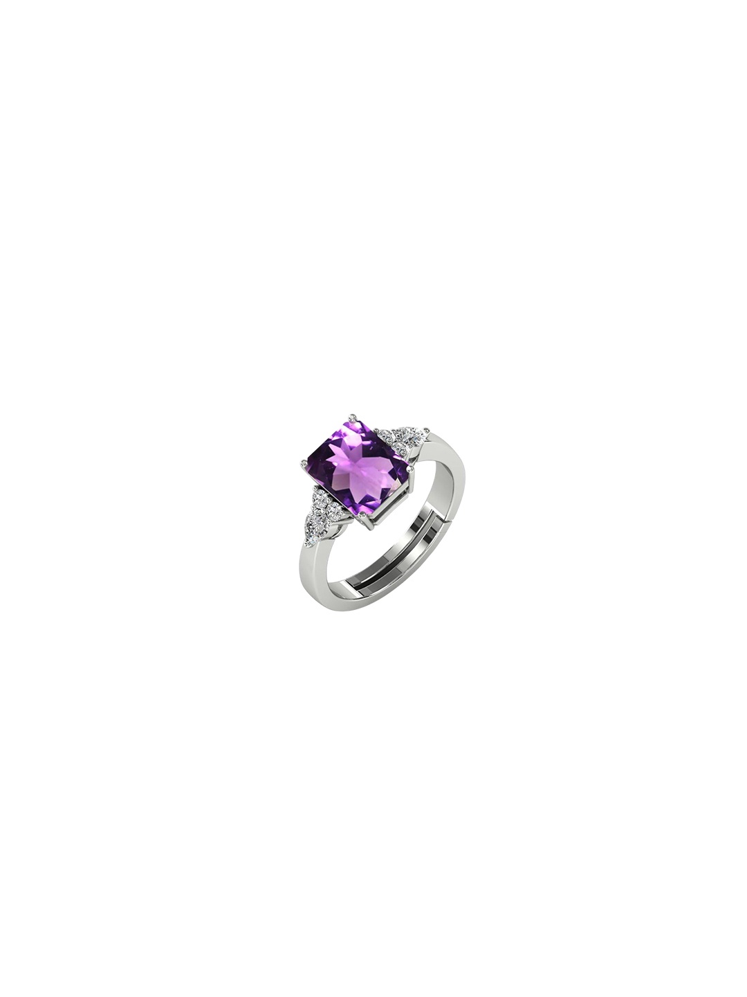 

LMDPRAJAPATIS Unisex Embellished Ring, Purple