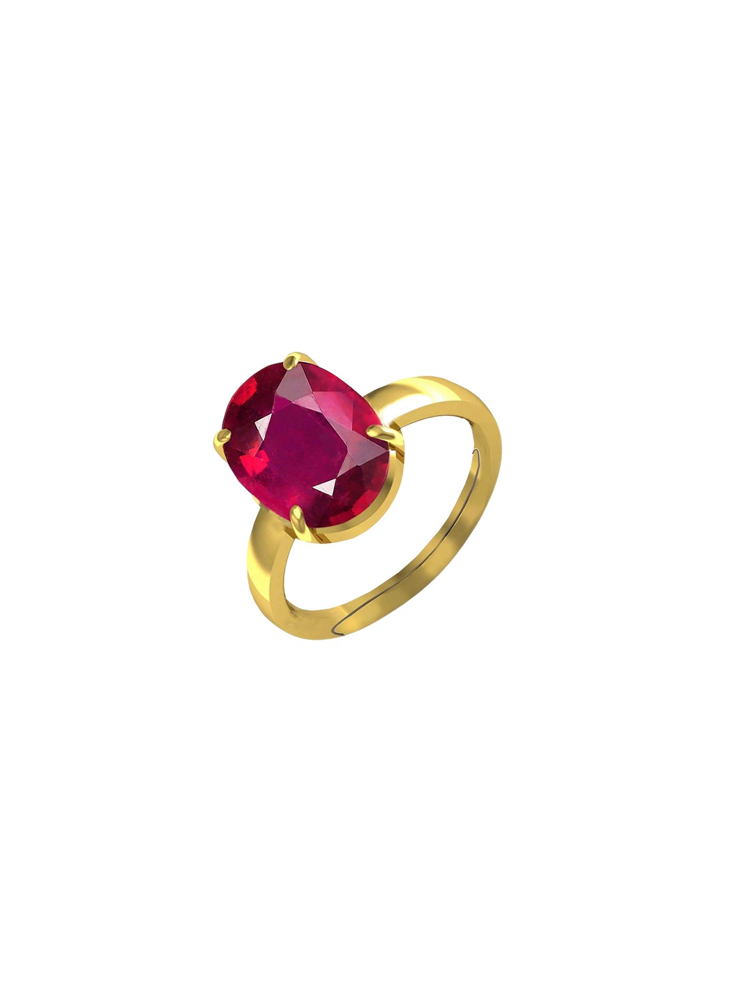 

LMDPRAJAPATIS Unisex Embellished Ring, Red