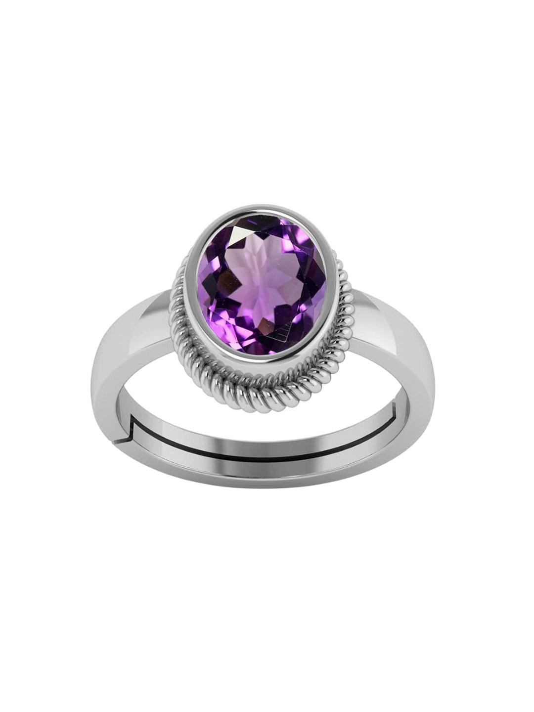 

LMDPRAJAPATIS Unisex Embellished Ring, Purple