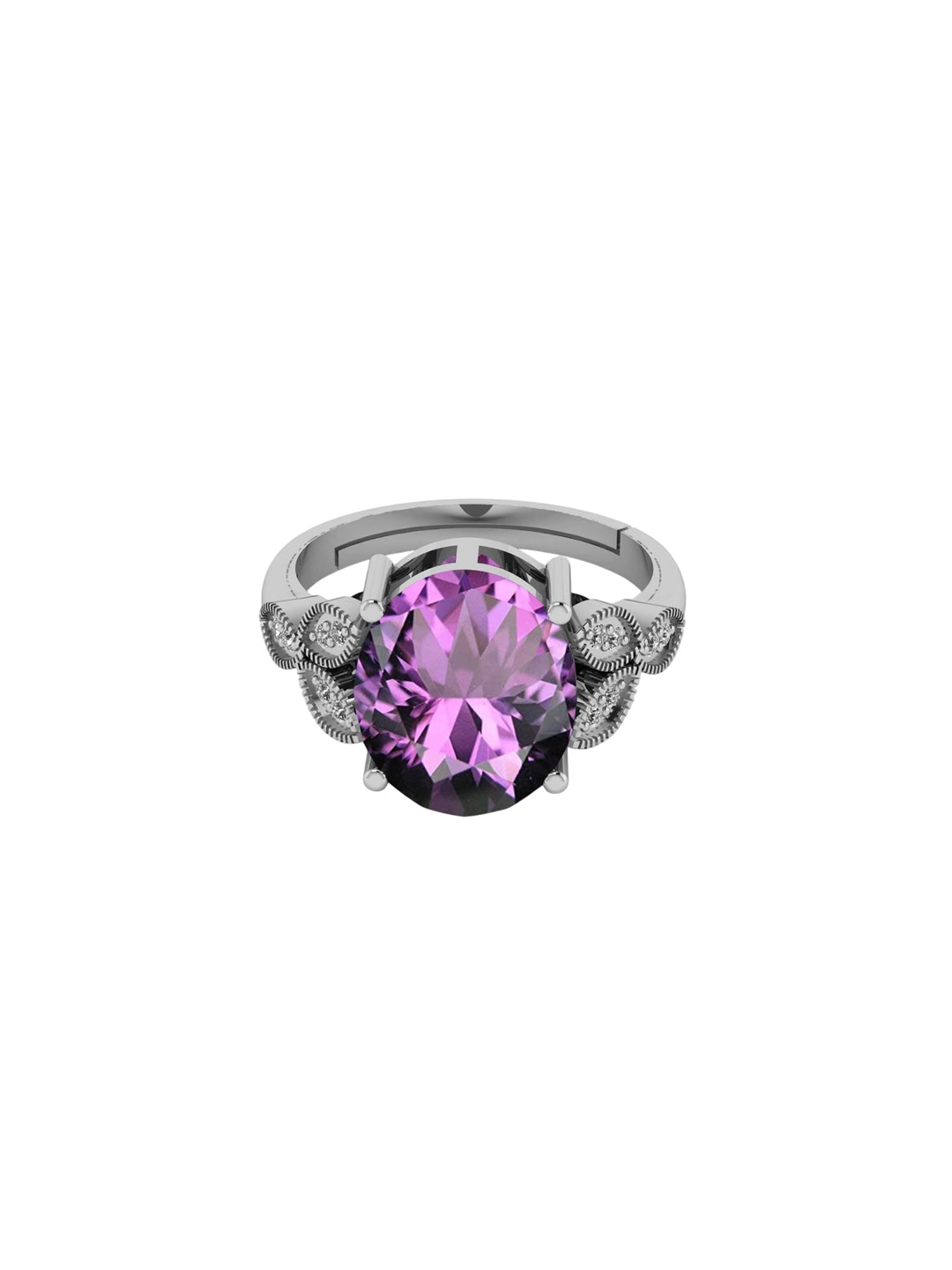 

LMDPRAJAPATIS Unisex Embellished Ring, Purple