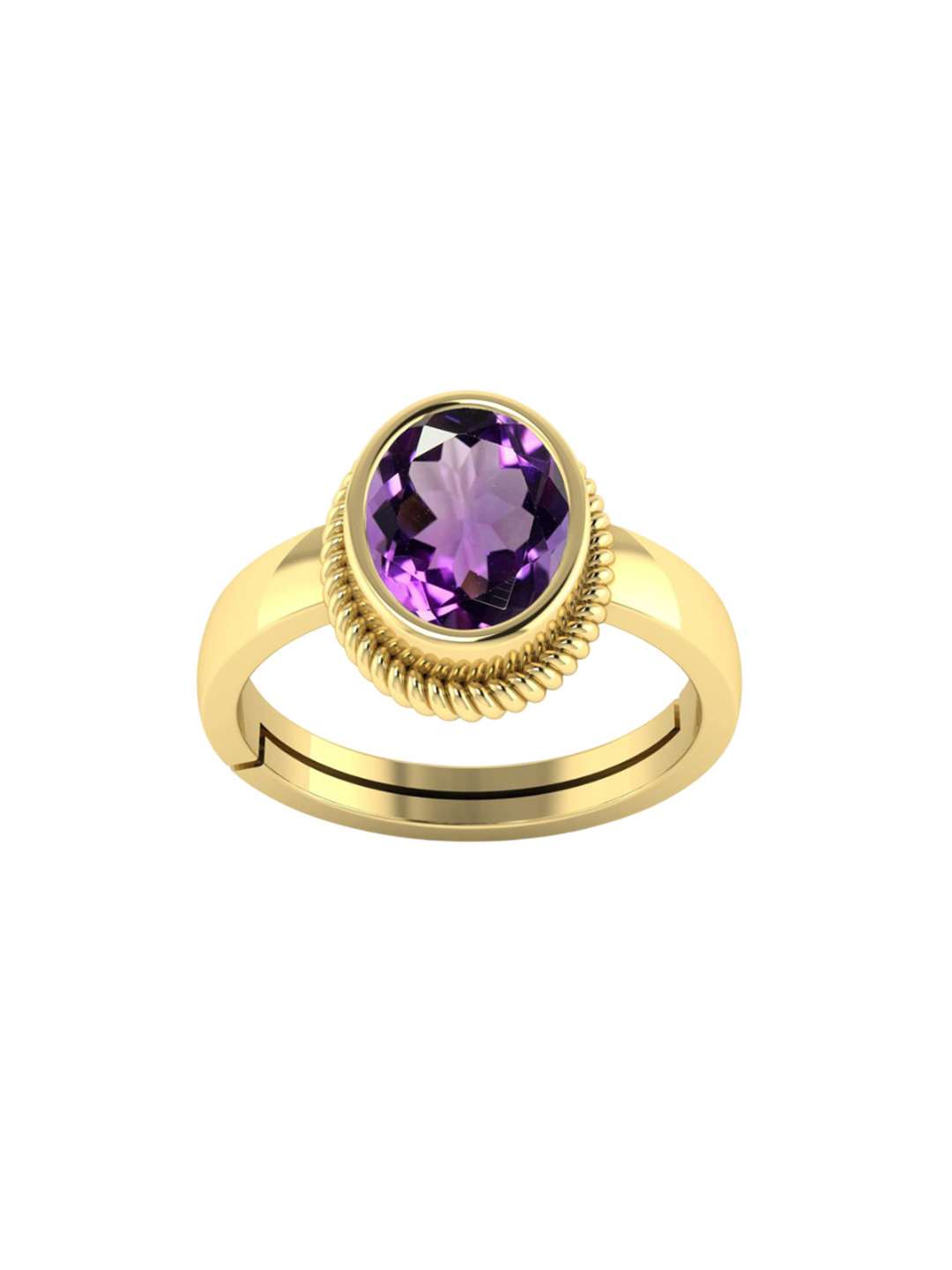 

LMDPRAJAPATIS Unisex Embellished Ring, Yellow
