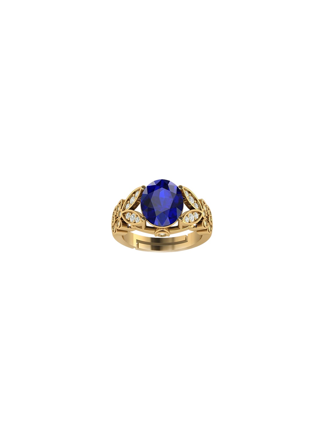 

LMDPRAJAPATIS Unisex Embellished Ring, Gold