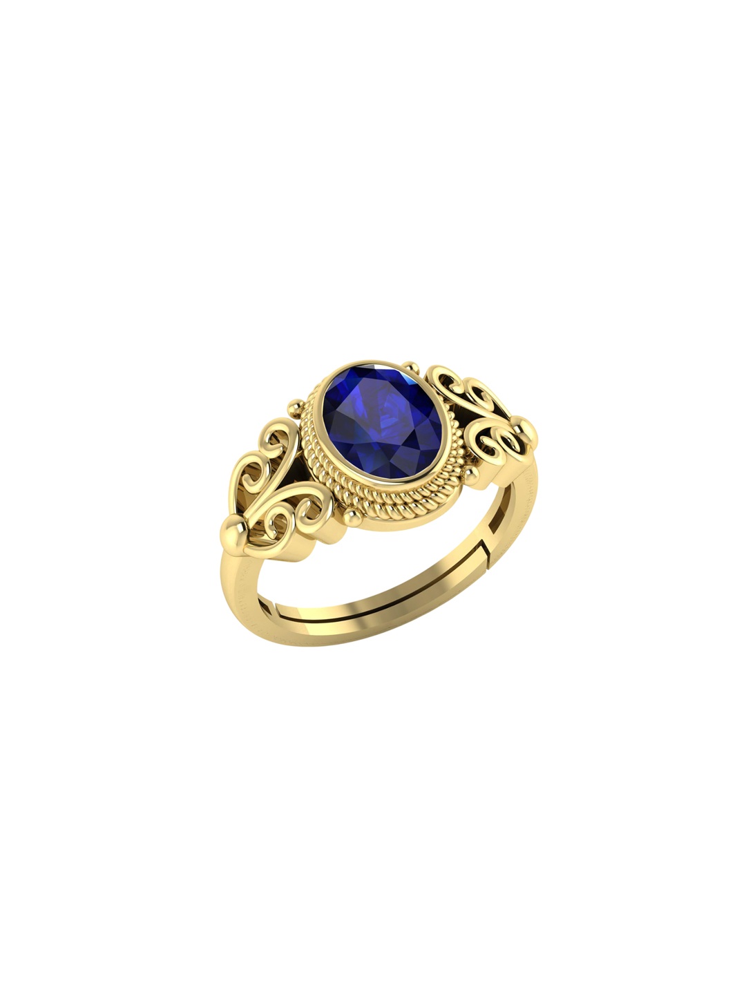 

LMDPRAJAPATIS Unisex Embellished Ring, Gold