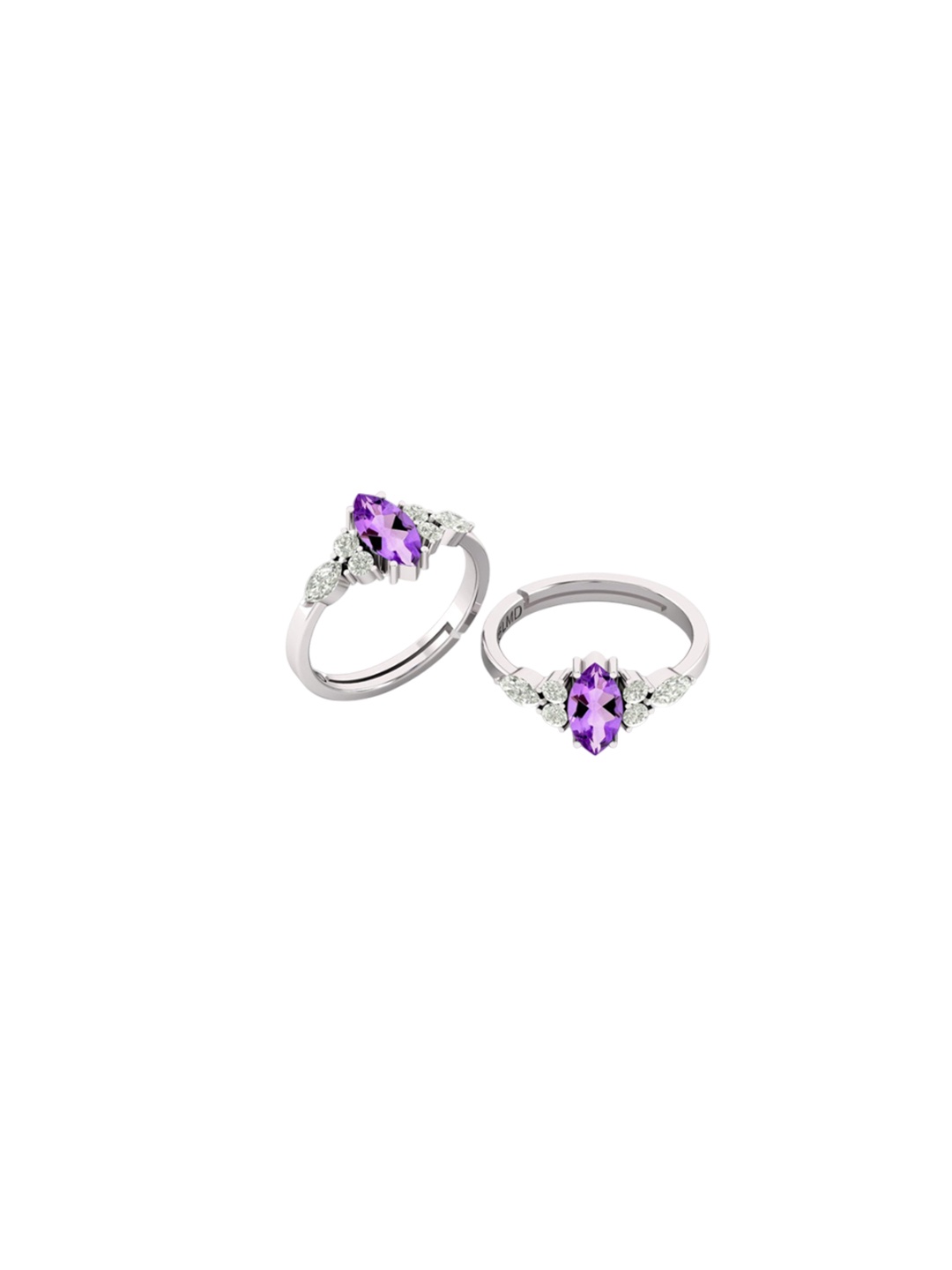 

LMDPRAJAPATIS Unisex Embellished Ring, Purple