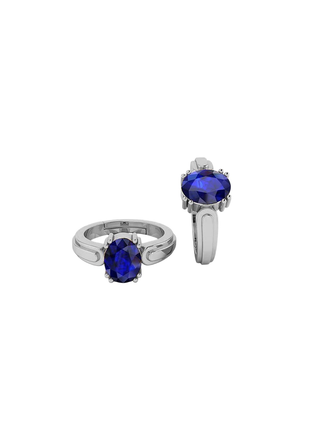 

LMDPRAJAPATIS Unisex Embellished Ring, Blue
