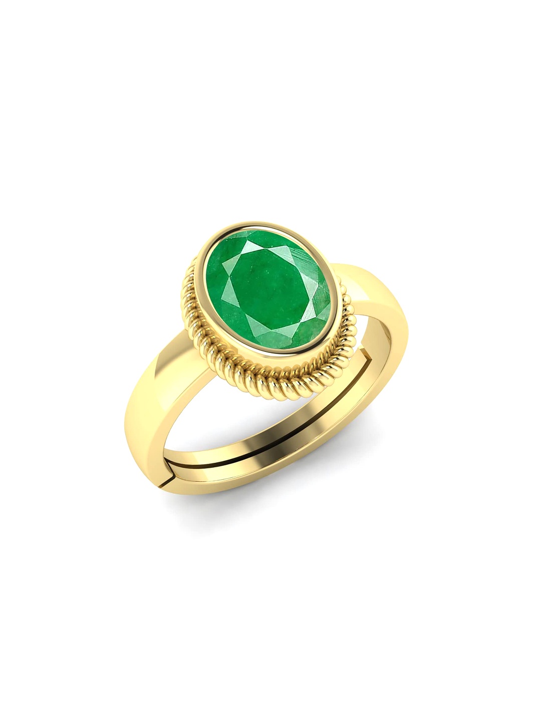 

LMDPRAJAPATIS Unisex Embellished Ring, Yellow
