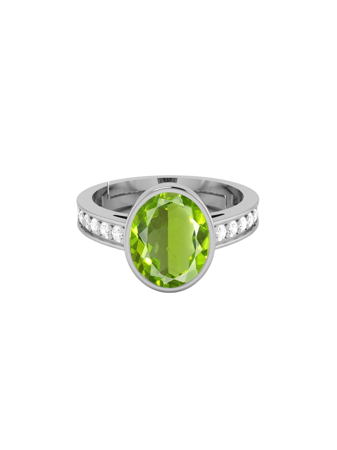 

LMDPRAJAPATIS Unisex Embellished Ring, Green