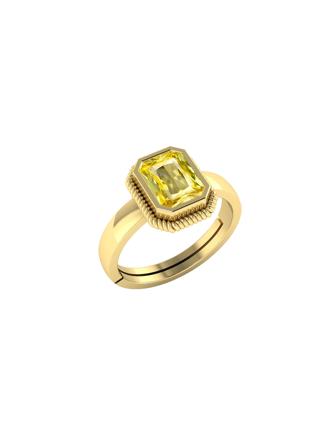 

LMDPRAJAPATIS Unisex Embellished Ring, Gold