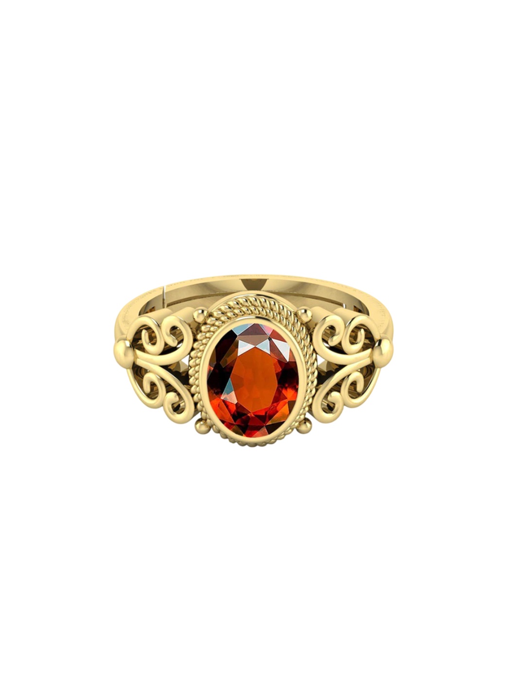 

LMDPRAJAPATIS Unisex Embellished Ring, Gold