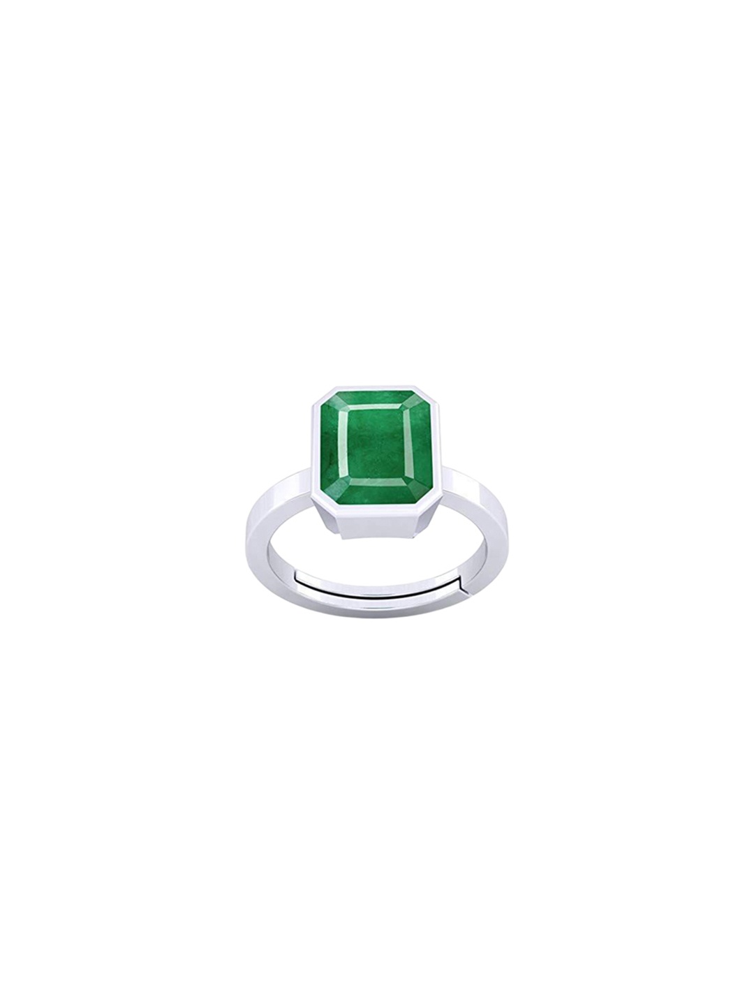 

LMDPRAJAPATIS Unisex Embellished Ring, Green