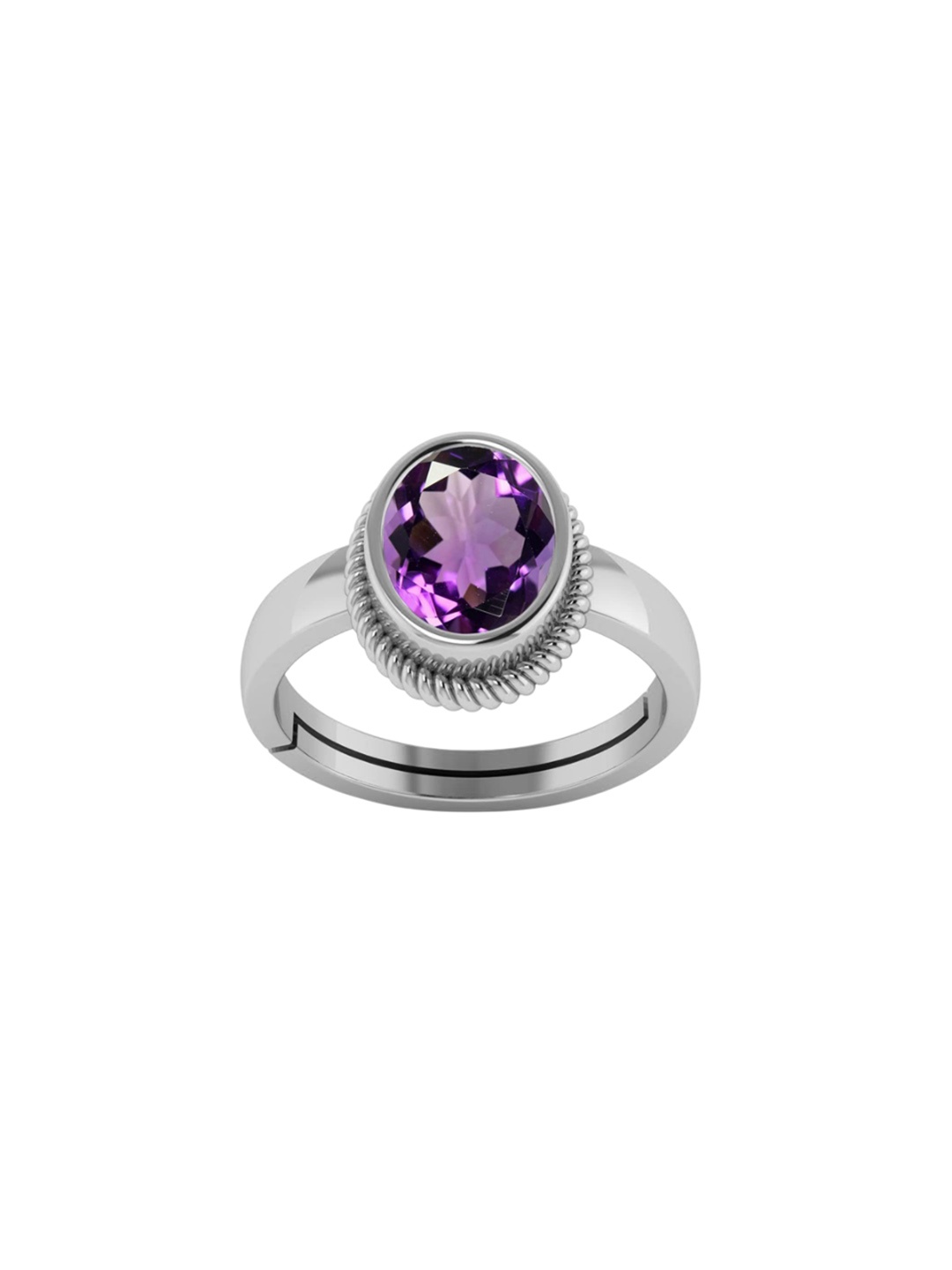 

LMDPRAJAPATIS Unisex Embellished Ring, Purple