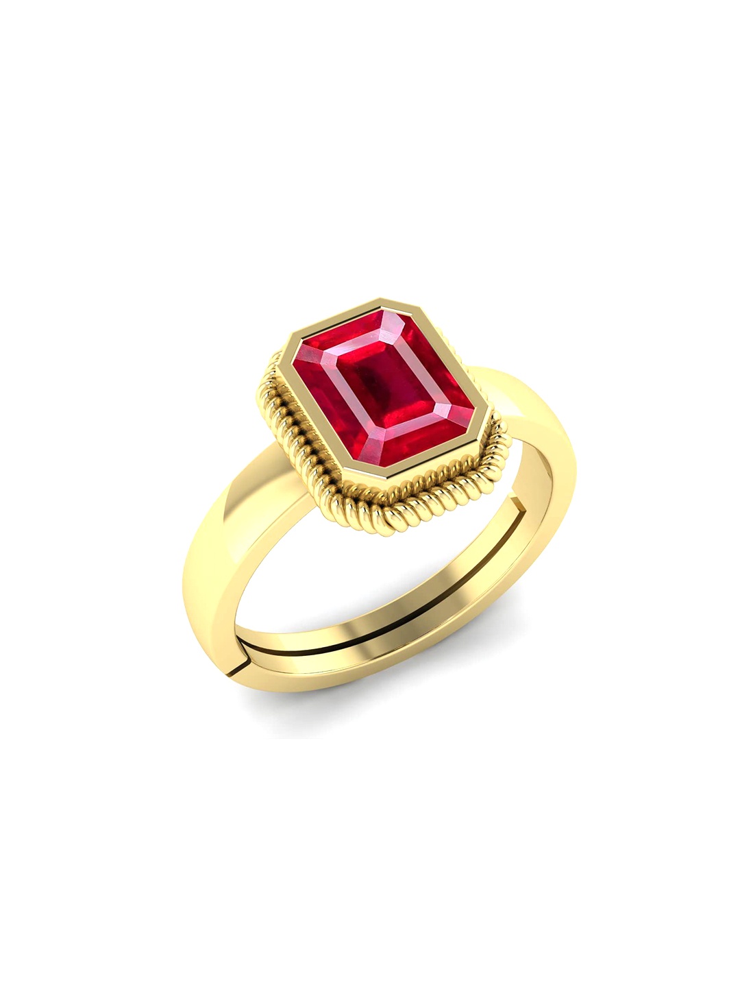 

LMDPRAJAPATIS Unisex Embellished Ring, Silver