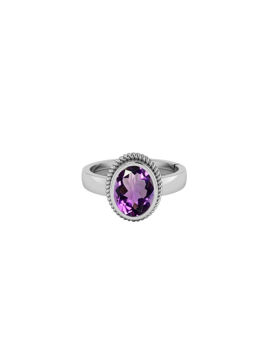 

LMDPRAJAPATIS Unisex Embellished Ring, Purple