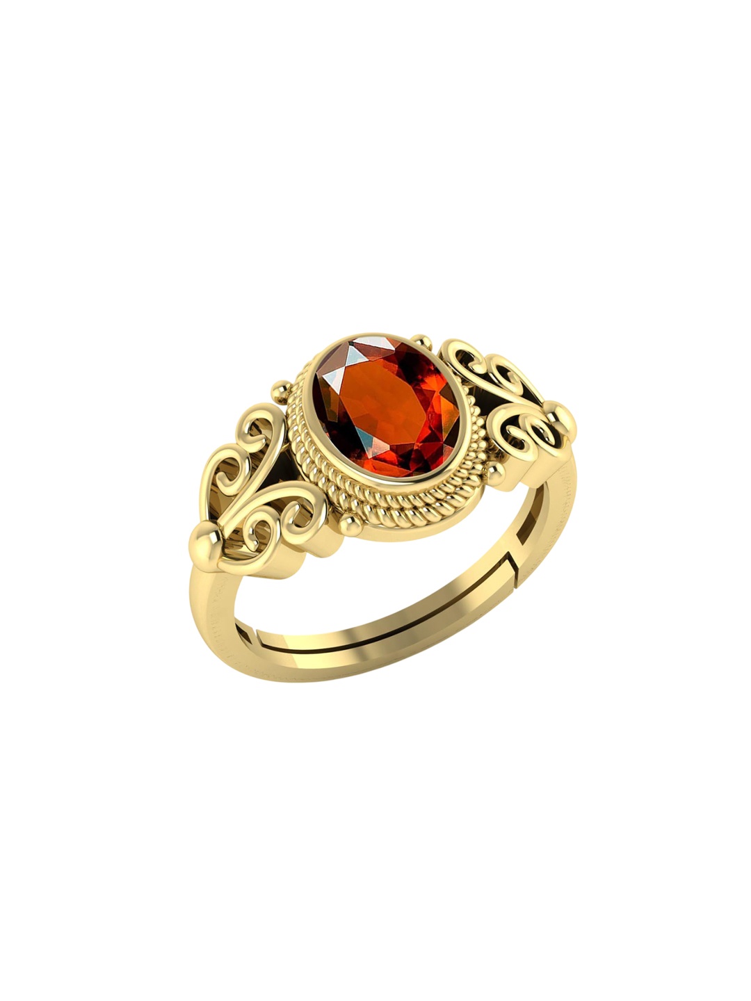 

LMDPRAJAPATIS Unisex Embellished Ring, Gold