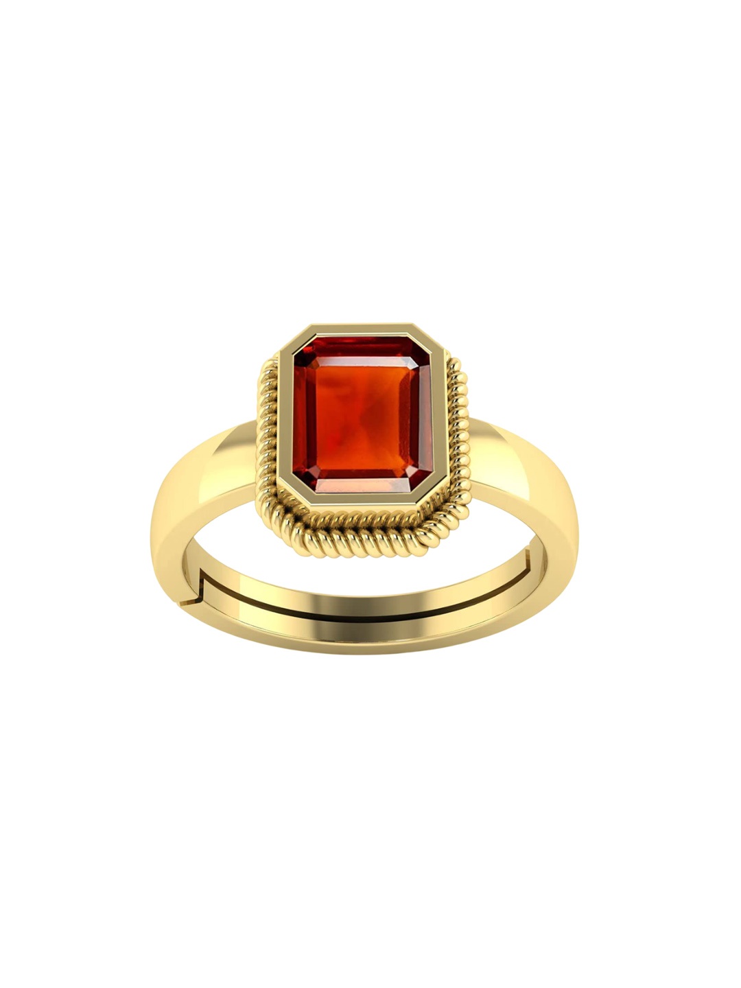 

LMDPRAJAPATIS Unisex Embellished Ring, Gold