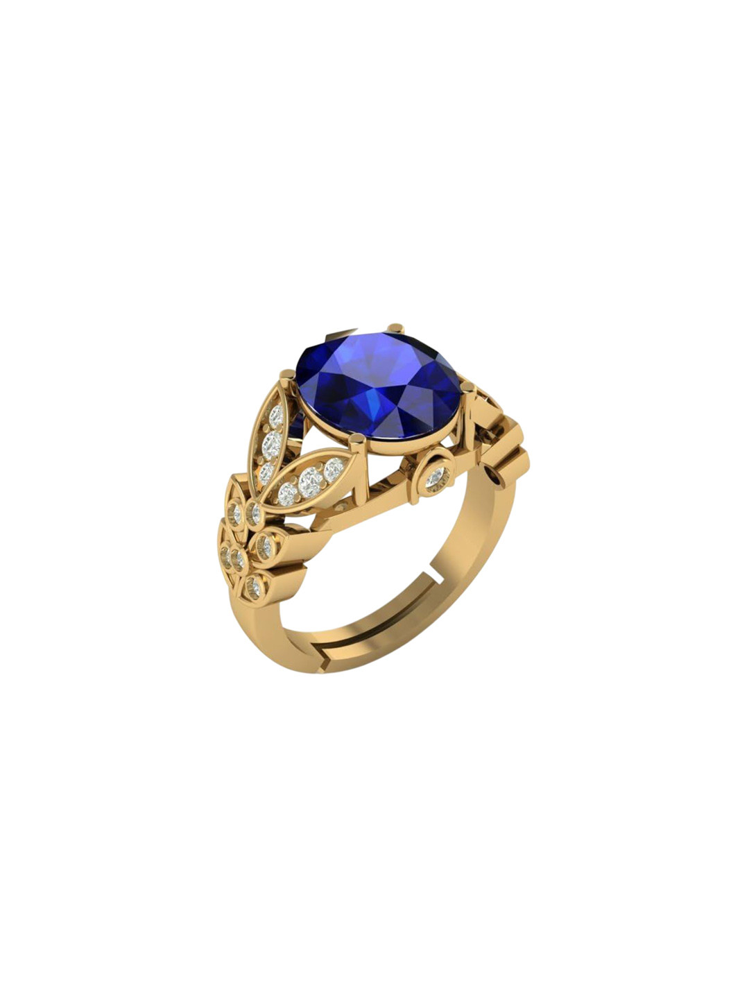 

LMDPRAJAPATIS Unisex Embellished Ring, Gold