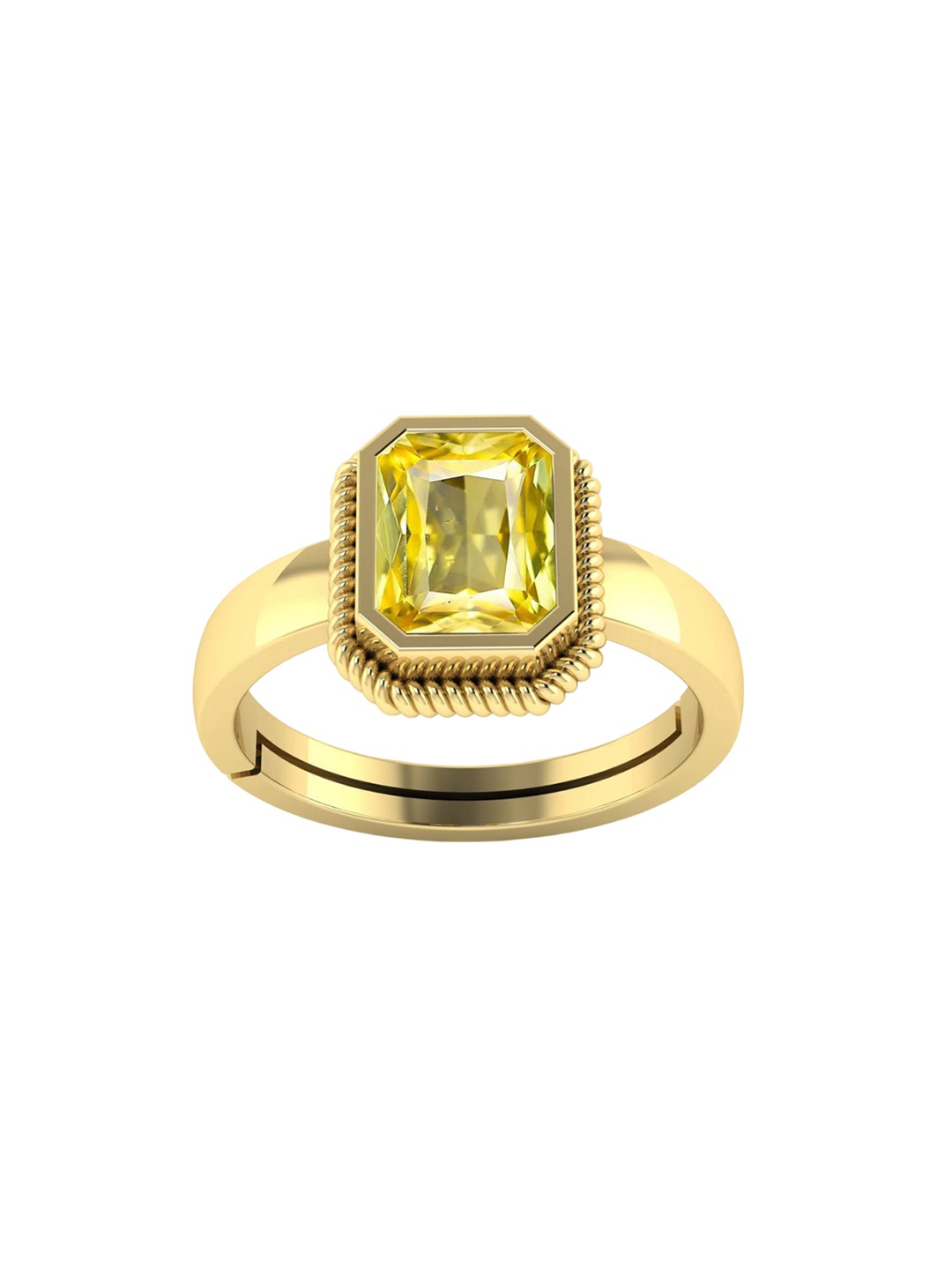 

LMDPRAJAPATIS Unisex Embellished Ring, Gold