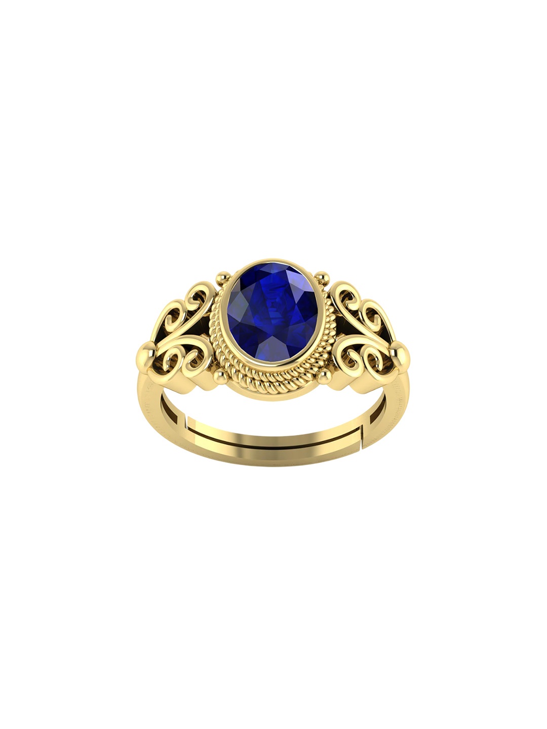 

LMDPRAJAPATIS Unisex Embellished Ring, Gold