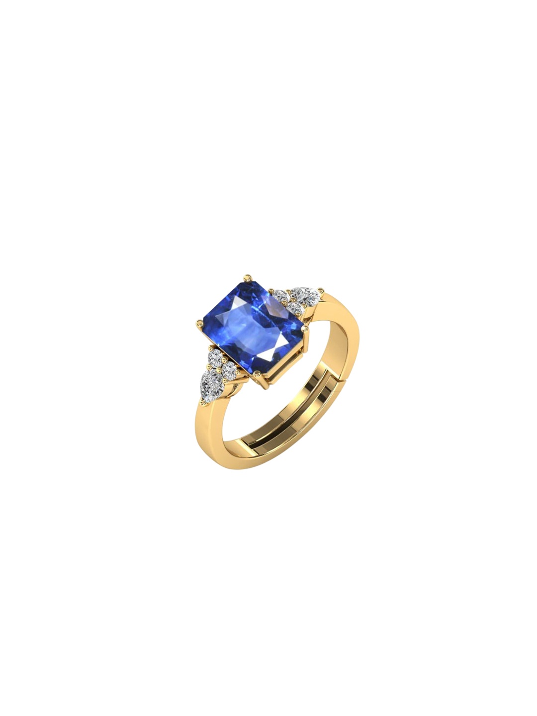 

LMDPRAJAPATIS Unisex Embellished Ring, Gold