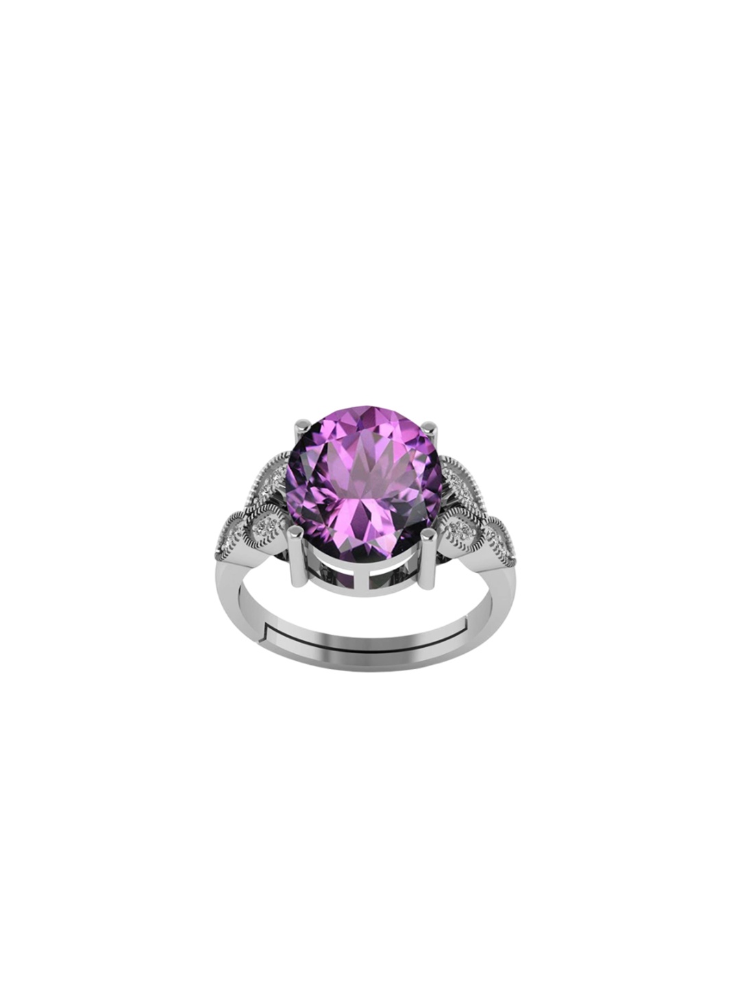 

LMDPRAJAPATIS Unisex Embellished Ring, Purple