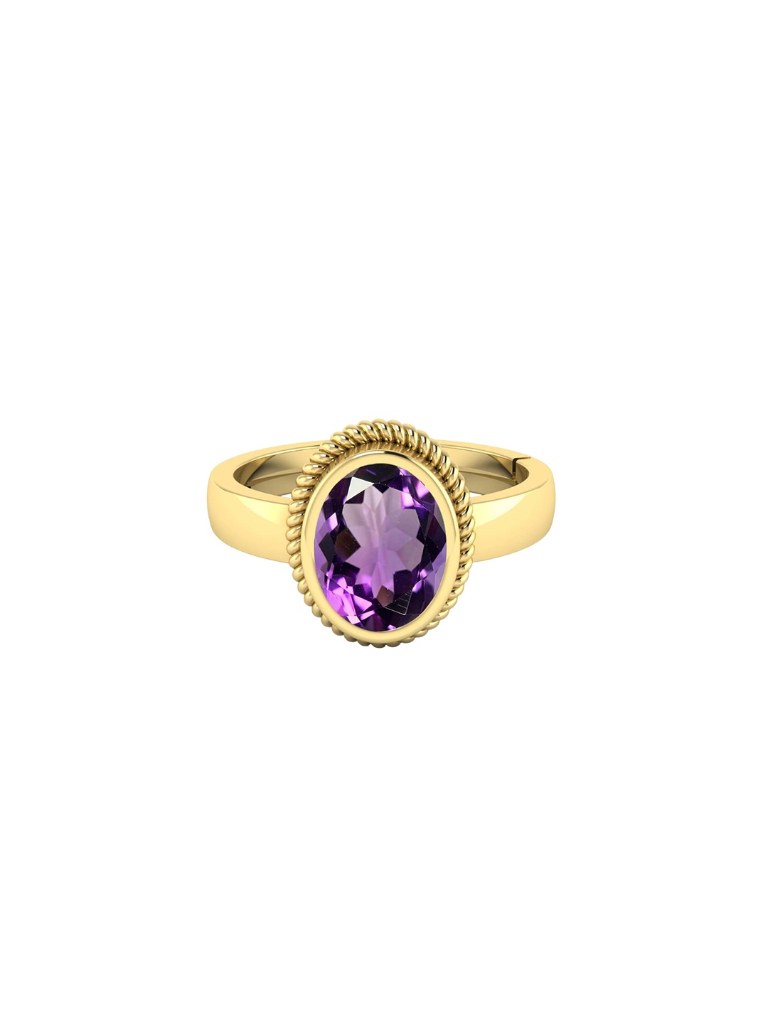 

LMDPRAJAPATIS Unisex Embellished Ring, Yellow