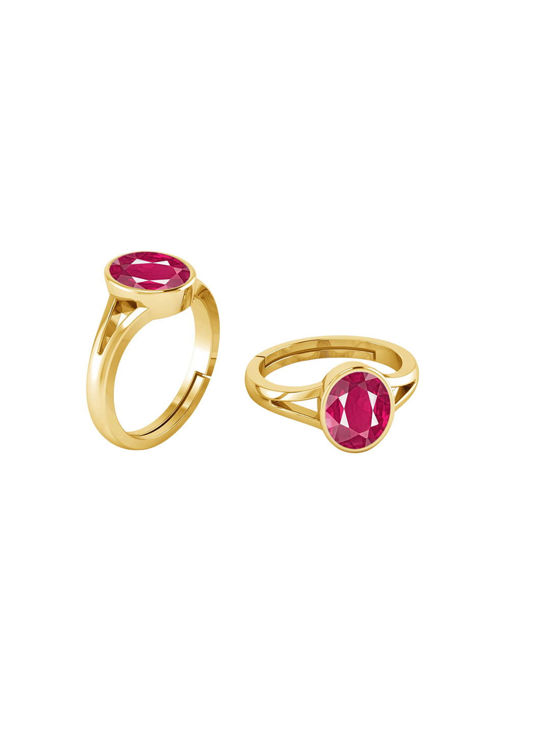 

LMDPRAJAPATIS Unisex Embellished Ring, Red