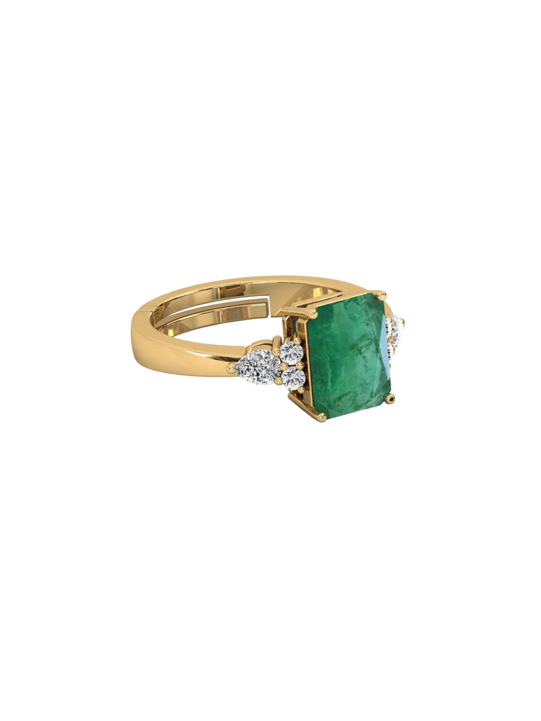 

LMDPRAJAPATIS Unisex Embellished Ring, Gold