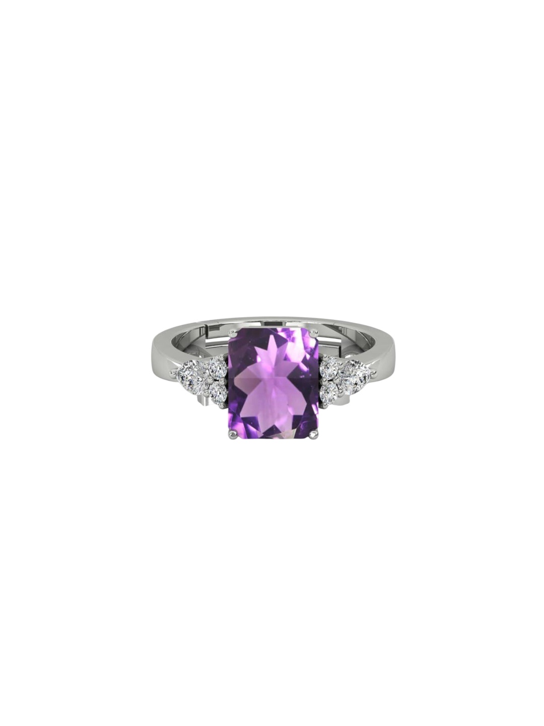 

LMDPRAJAPATIS Unisex Embellished Ring, Purple