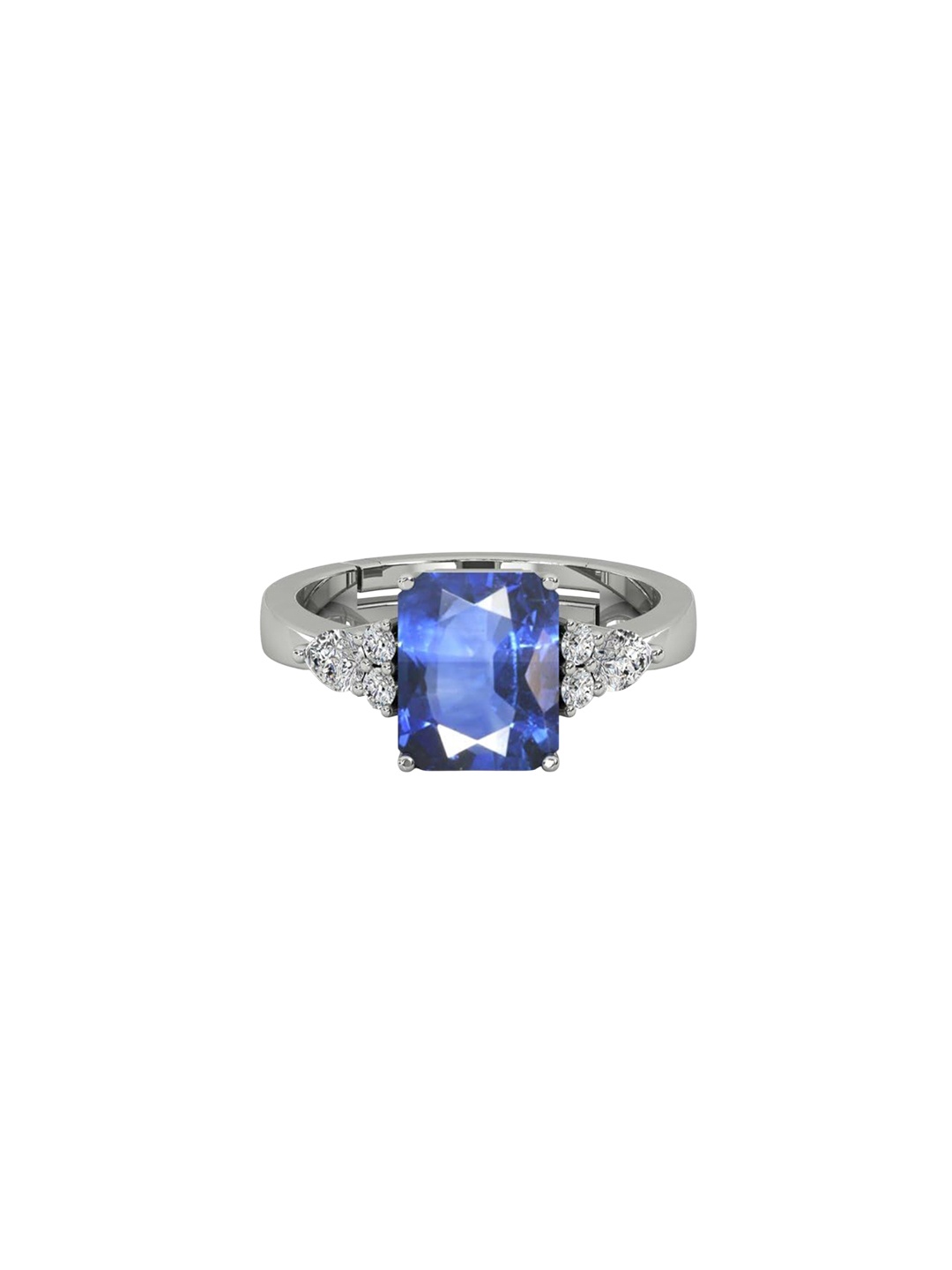 

LMDPRAJAPATIS Unisex Embellished Ring, Silver