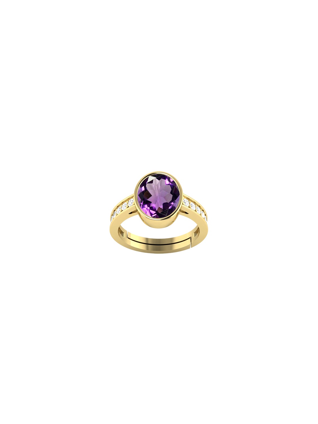 

LMDPRAJAPATIS Unisex Embellished Ring, Purple