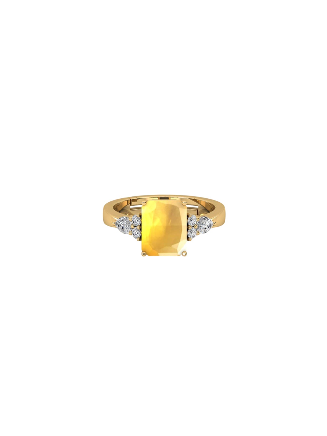 

LMDPRAJAPATIS Unisex Embellished Ring, Gold