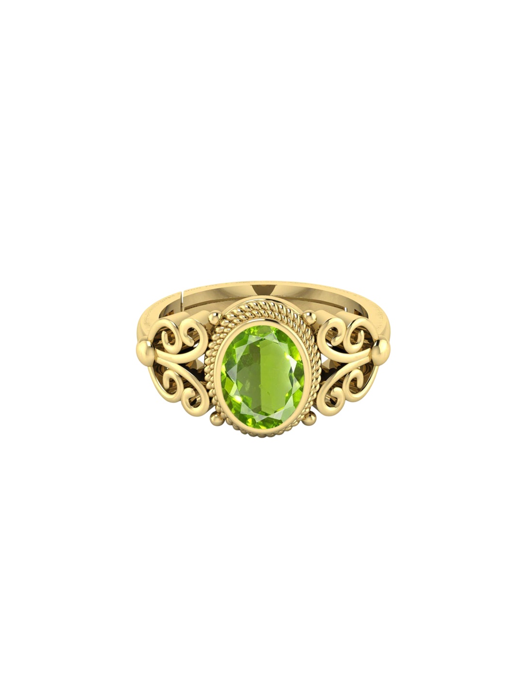 

LMDPRAJAPATIS Unisex Embellished Ring, Gold