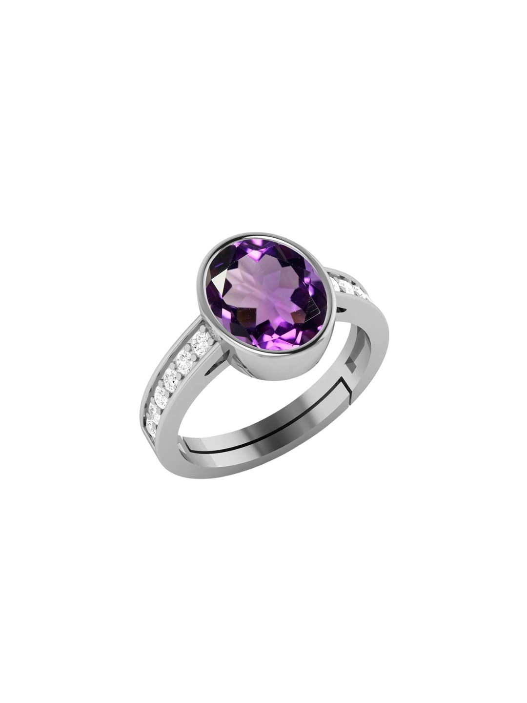 

LMDPRAJAPATIS Unisex Embellished Ring, Purple