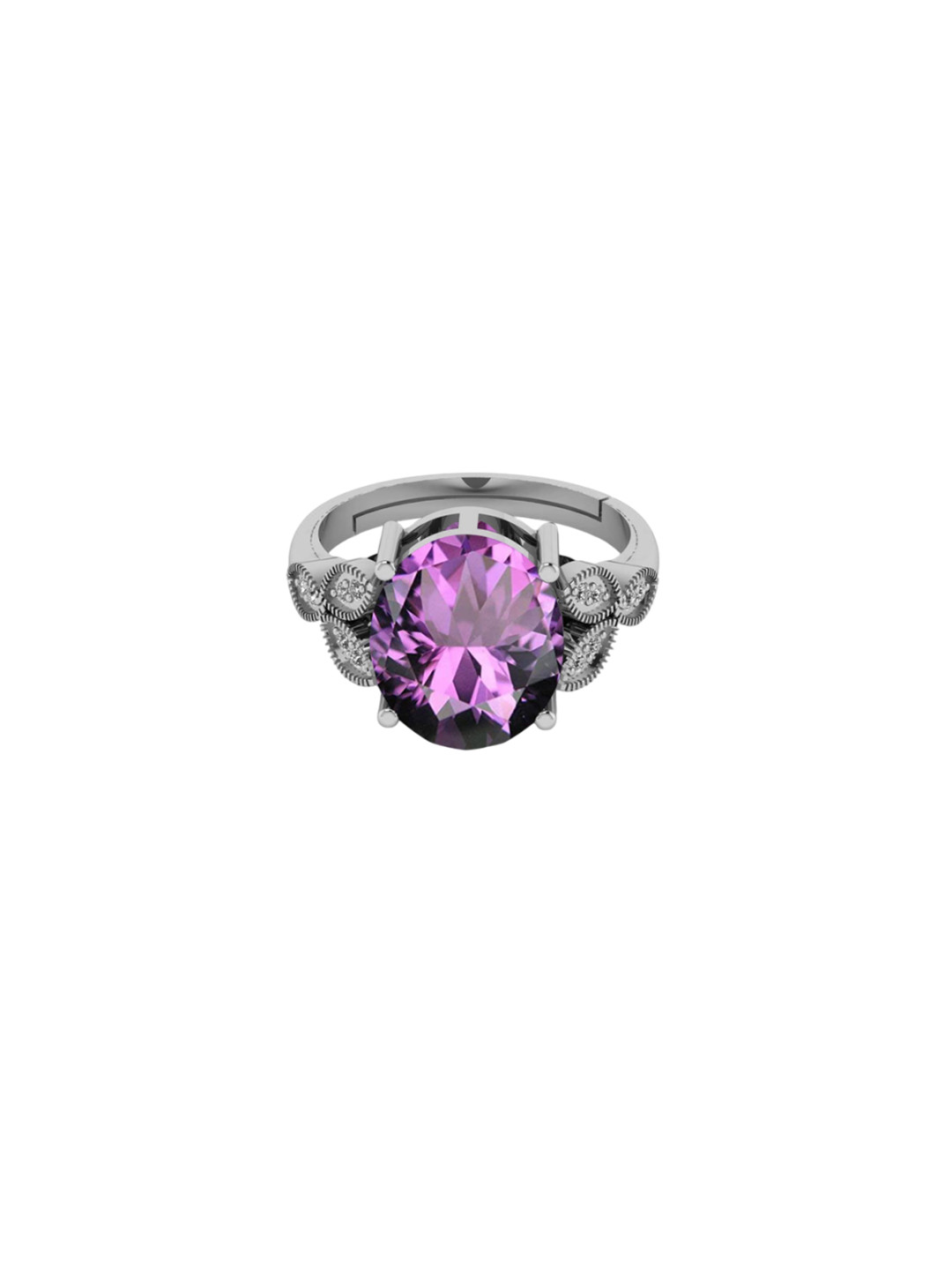 

LMDPRAJAPATIS Unisex Embellished Ring, Purple