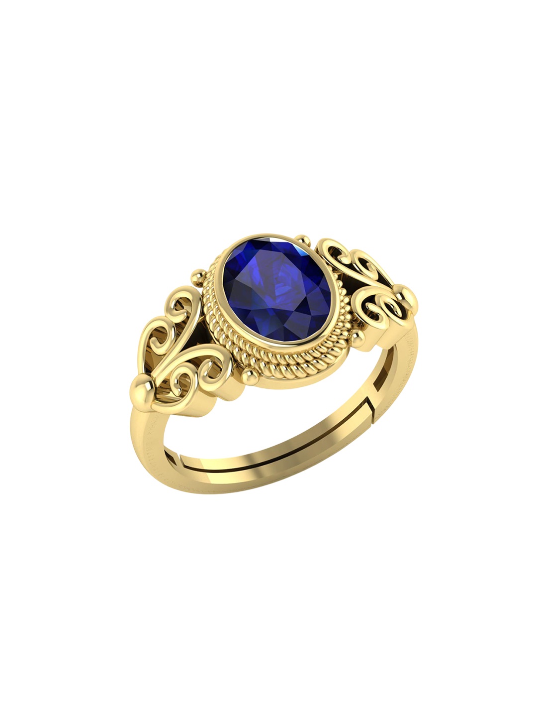 

LMDPRAJAPATIS Unisex Embellished Ring, Gold